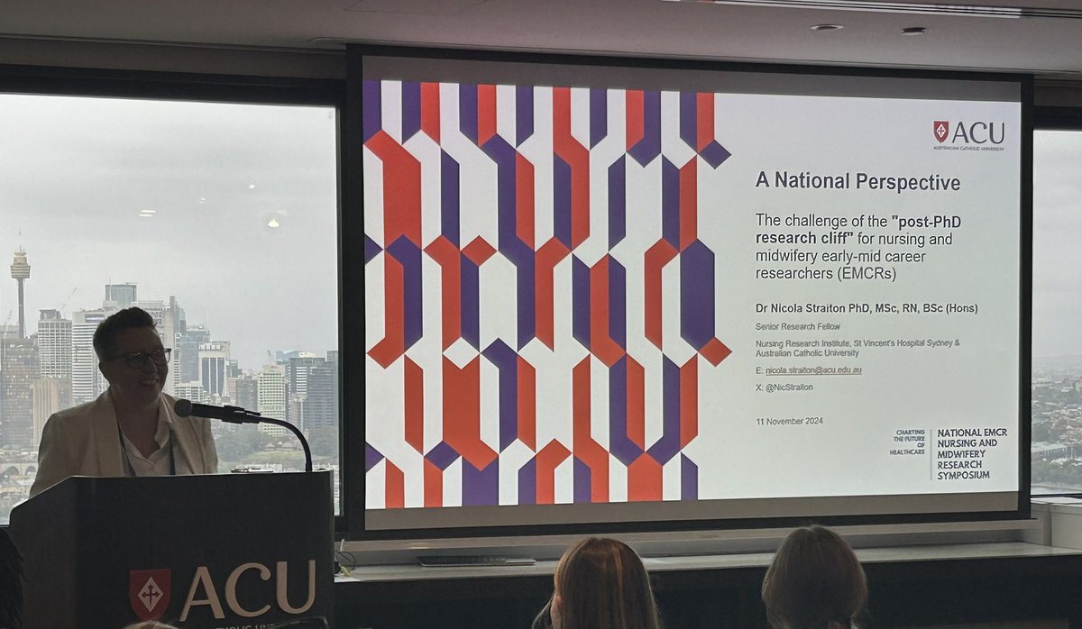 Dr Elizabeth Brogan (@dr_elizabrogan) on Twitter photo A interesting conversation about the challenges we face as EMCRs by <a href="/NicStraiton/">Dr Nicola Straiton (she/her)</a> but as stated they are not insurmountable we are nurses and midwives!! At #NMECRSym24 <a href="/ACUmedia/">Australian Catholic University</a> A interesting conversation about the challenges we face as EMCRs by <a href="/NicStraiton/">Dr Nicola Straiton (she/her)</a> but as stated they are not insurmountable we are nurses and midwives!! At #NMECRSym24 <a href="/ACUmedia/">Australian Catholic University</a>