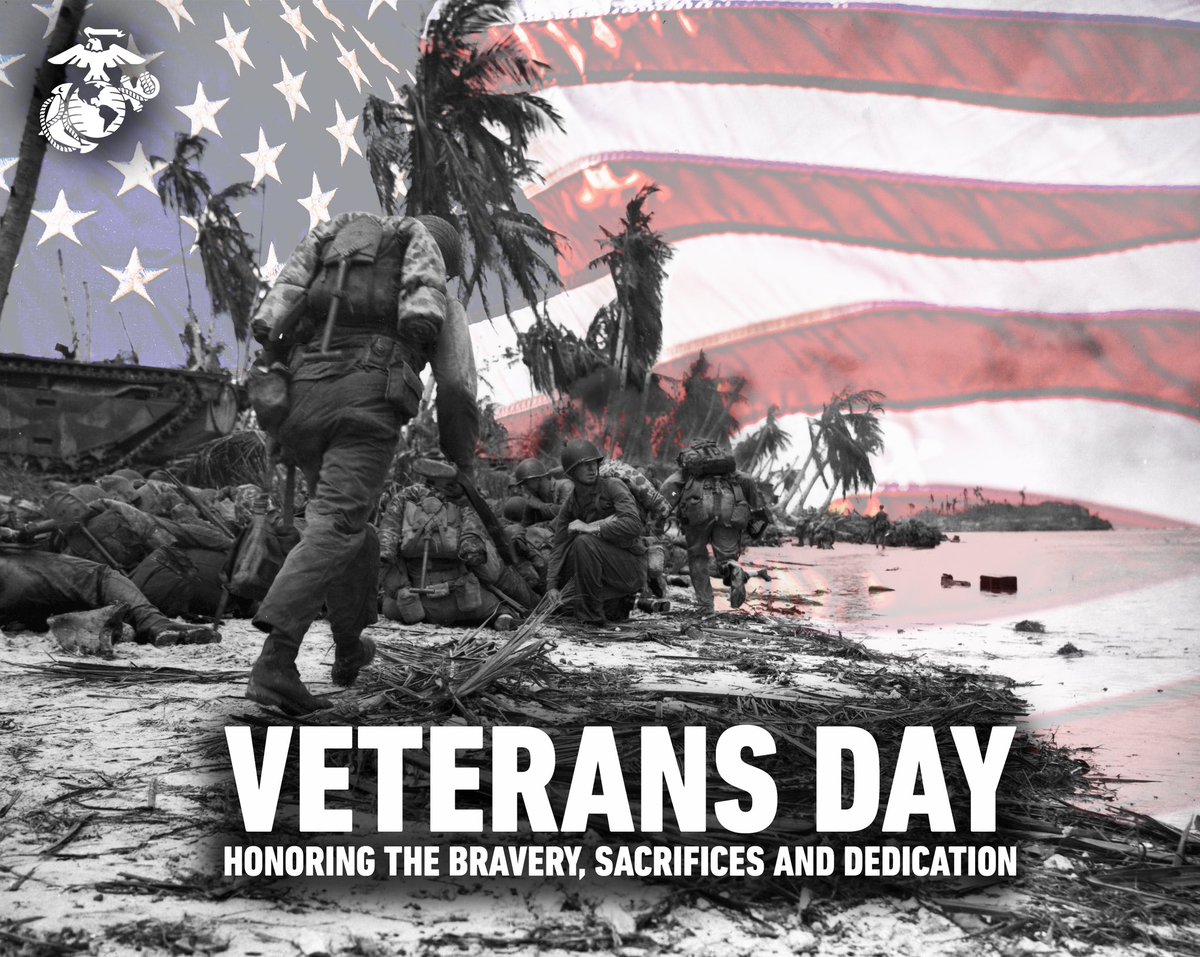 Happy Veterans Day

3d Marine Division thanks all veterans for their honorable service to the United States of America. Veterans Day commemorates the service of all U.S. military members, past and present, and honors their dedication and sacrifice.

(<a href="/USMC/">U.S. Marines</a> 🎨 by Cpl John Simpson)