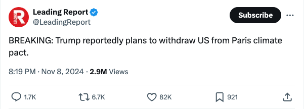 The47Record's tweet photo. President Trump reportedly plans to withdraw the U.S. from the Paris climate pact.

That’s a win.

✅ https://t.co/6A6IcOU3pr