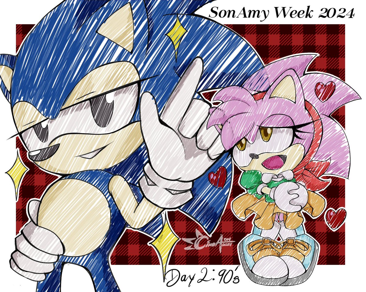 SonAmy Stuff....I won't finish the SonAmy week due to lack of ideas. Justo enjoy it 
#SonAmy #sonicxamy
