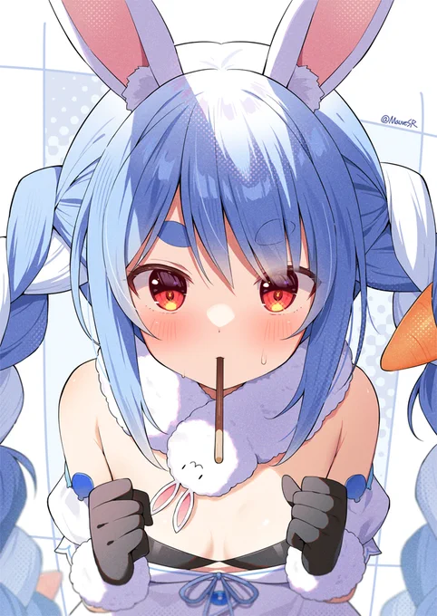 ぺこちゃんとポッキーゲーム#ぺこらーと #ポッキーの日 