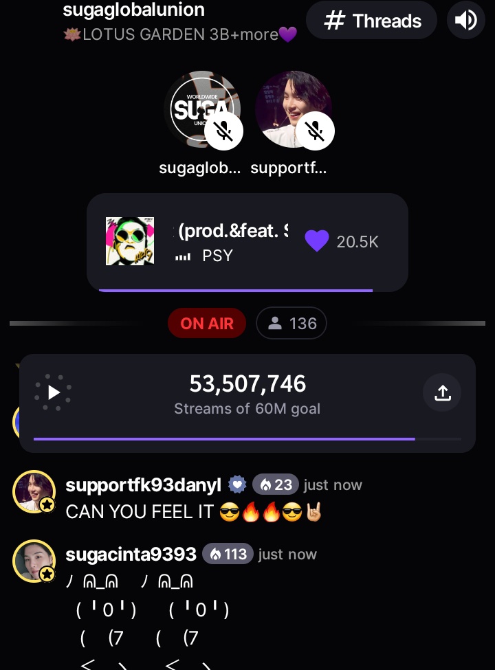 SupportMinKG93's tweet photo. Unisciti a noi, siamo in onda su. @STATIONHEAD
Con Haegeum e That that andiamo 
🔥🔥🤘🏻💰💰
https://t.co/QesxXoD0Dl

#24_7WITHD_DAY #3BILLION_ToAgustD

#LotusGardenSugaGlobalUnion🪷
항상 윤기와 함께 윤기는 항상 웃는다 
#SUGA #슈가 #AgustD
@BTS_twt https://t.co/Sad8HVG5x5