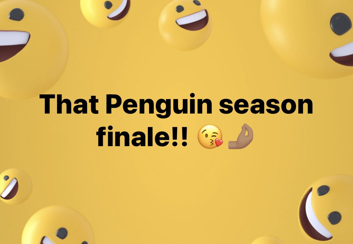 EWLYD's tweet photo. #ThePenguin finale did NOT disappoint!! #Penguin #HBO https://t.co/2GxvEuREw7