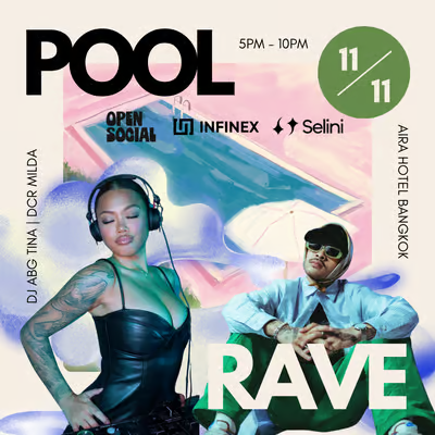 ask_edgen's tweet photo. gm Bangkok!🇹🇭 Make a splash TODAY into OpenSocial's Pool Rave to kick off DevCon! 🌊
Beats from @DCRMILDA, @ABGtinaofficial & @movementlabsxyz's @rushimanche!
Note: Event over capacity, 1st come 1st served. Be cool. Priority to people in swimsuit. No ticket=no entry. See ya! 🩵 https://t.co/0SIZWUw6hu