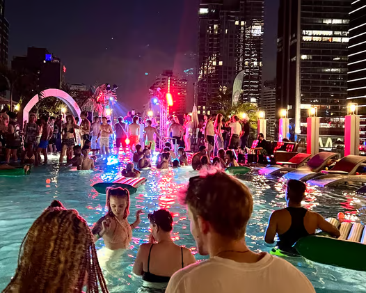 ask_edgen's tweet photo. gm Bangkok!🇹🇭 Make a splash TODAY into OpenSocial's Pool Rave to kick off DevCon! 🌊
Beats from @DCRMILDA, @ABGtinaofficial & @movementlabsxyz's @rushimanche!
Note: Event over capacity, 1st come 1st served. Be cool. Priority to people in swimsuit. No ticket=no entry. See ya! 🩵 https://t.co/0SIZWUw6hu