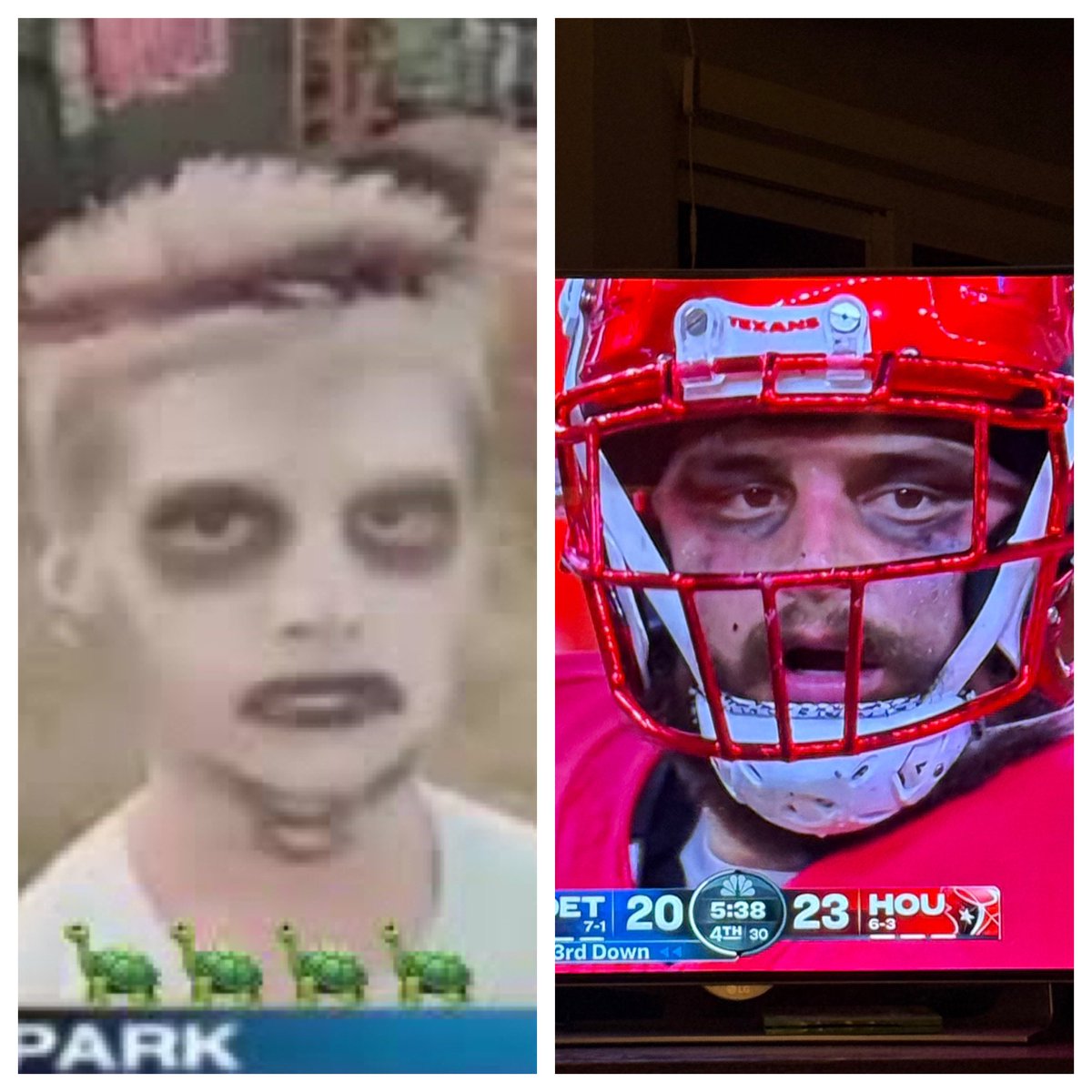 Wait… the ‘I Like Turtles’ kid grew up to play for the Houston Texans? #SundayNightFootball #DetroitLions #houstontexans