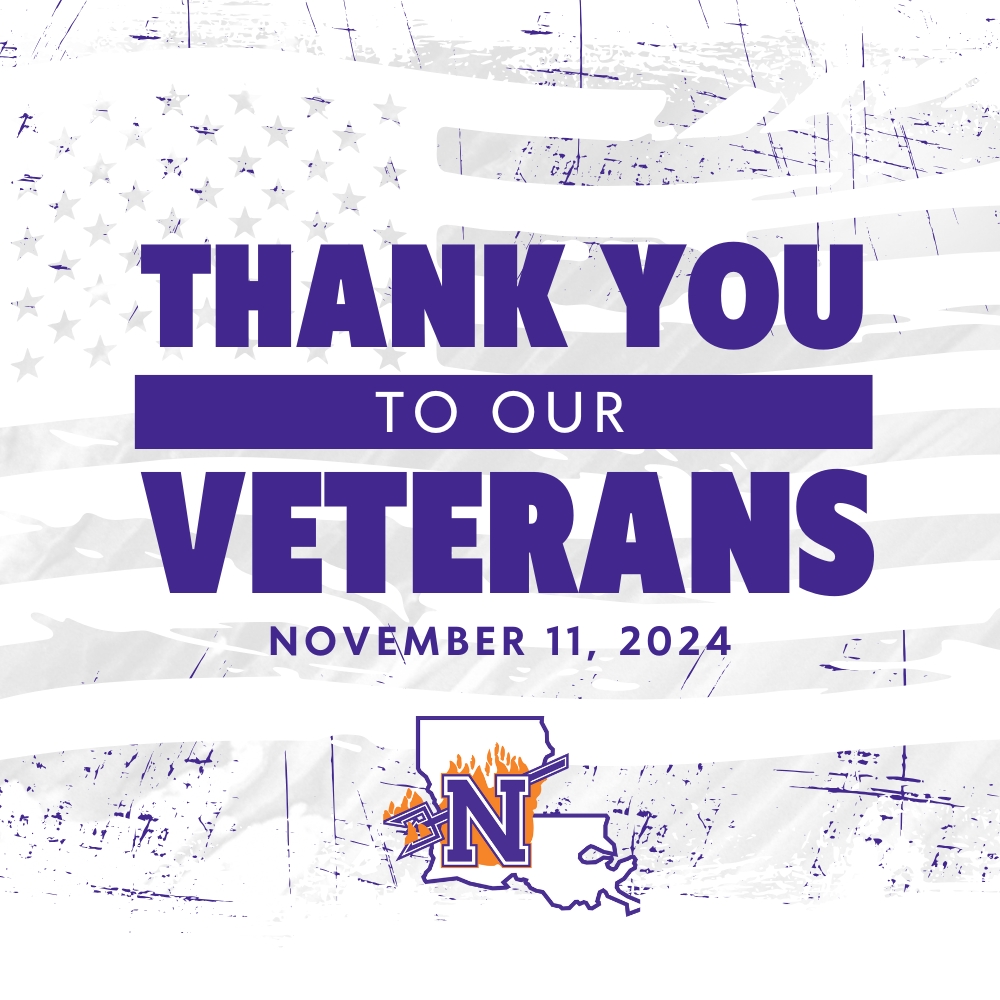NSUDemons's tweet image. Celebrate Veterans Day with us by honoring all those who have served or are actively serving. The Northwestern State Athletics family thanks you for your service 🇺🇸

#VeteransDay