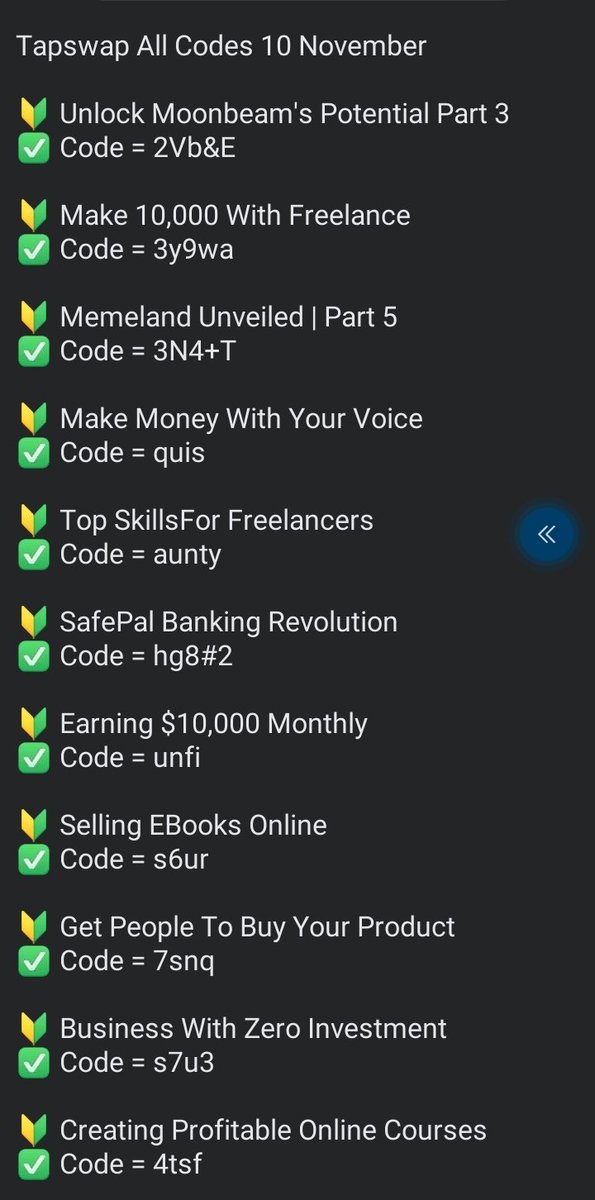 CChikwadorom's tweet photo. #Tapswap daily codes in picture
#Tapswap TGE and Listing this November.
#Tapswap #tapswapcodes #tapswapcinemacode #tapswapvideocode #tapswapcodecinema #Binance https://t.co/N7FNHN80iq