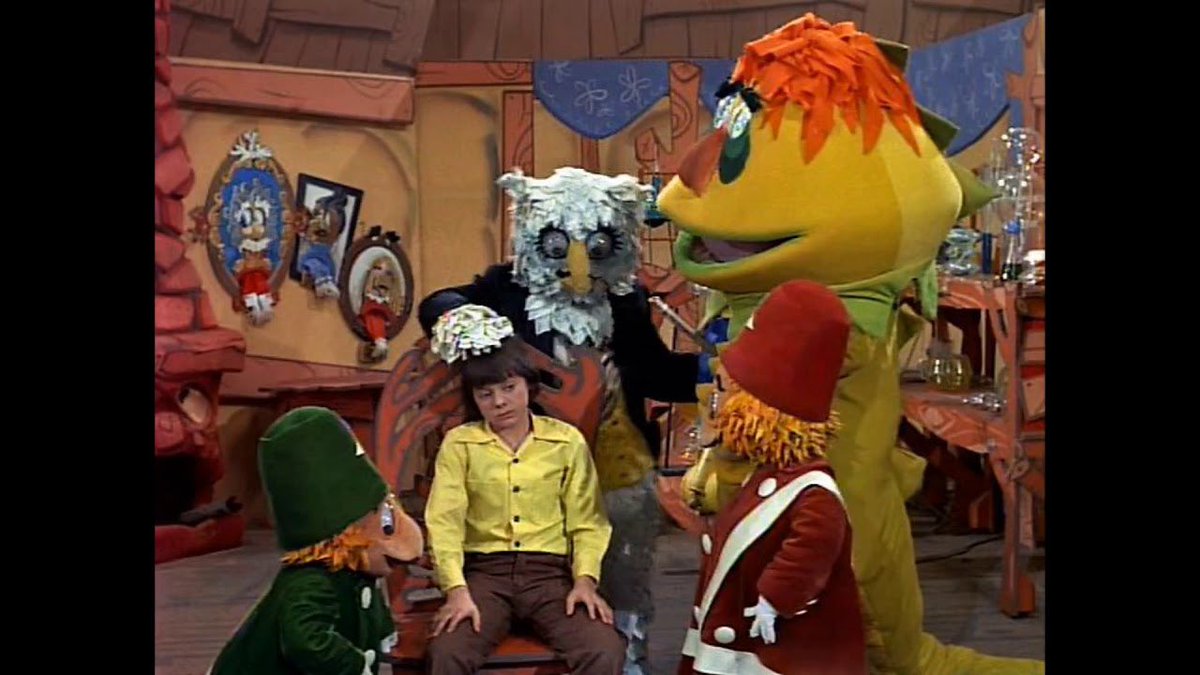 We have a new Pufnstuf lyric video coming out tomorrow on our Youtube be sure to check it out!

#clingandclang #hrpufnstuf #pufnstuf #drblinky #jackwild #billiehayes #stupidbat #witchiePoo #puf #witchiepoo #freddytheflute #70stv #saturdaymorningtv #sidandmartykrofft