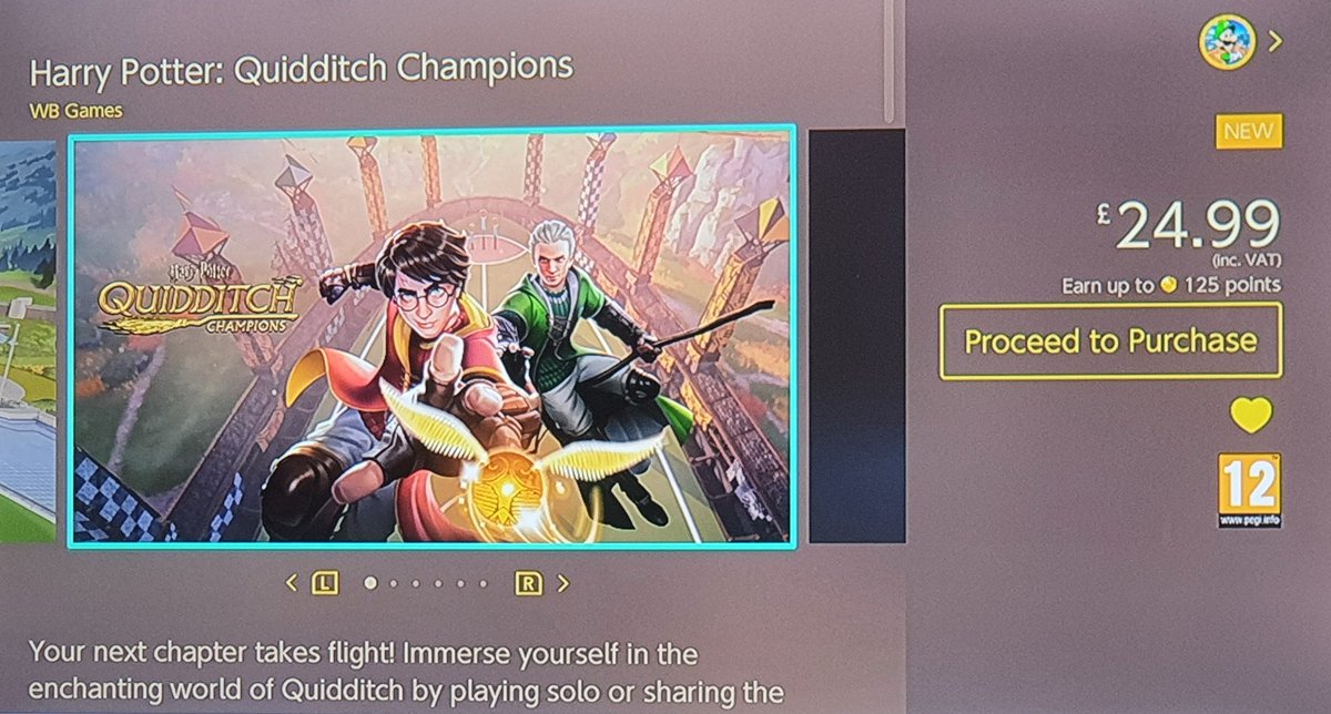 leighwynne33's tweet photo. When did this show up on the #NintendoSwitch #eshop ???
Talk about a #StealthDrop !!! #HarryPotterQuidditchChampions https://t.co/BcMEGJF0h9
