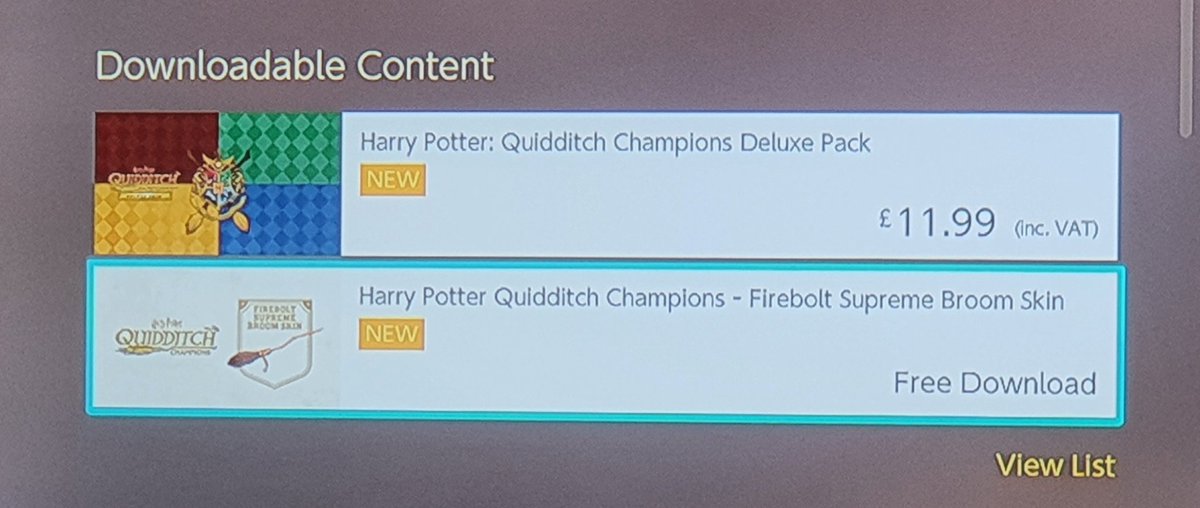leighwynne33's tweet photo. When did this show up on the #NintendoSwitch #eshop ???
Talk about a #StealthDrop !!! #HarryPotterQuidditchChampions https://t.co/BcMEGJF0h9
