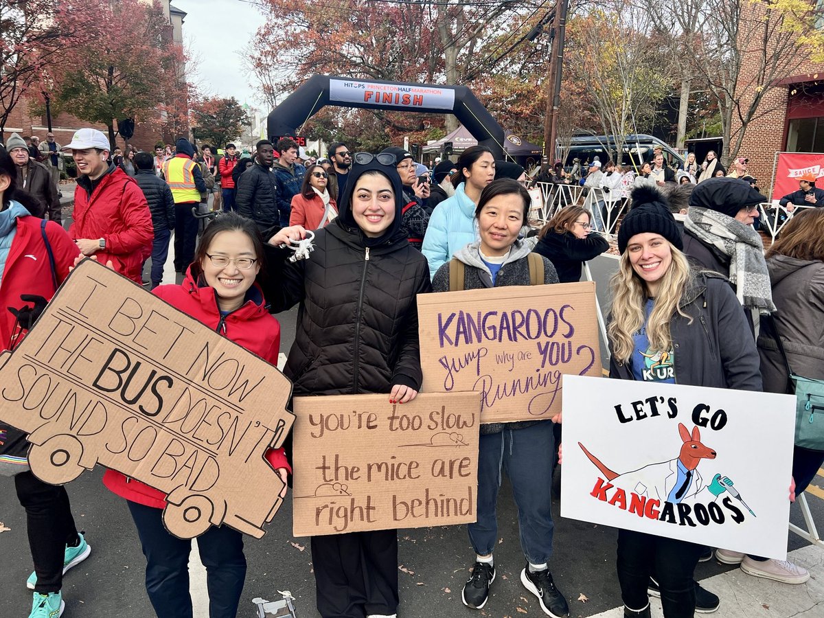 Yibin Kang (@yibinkang) on Twitter photo Another PR in my 10th straight <a href="/PrincetonHalf/">HiTOPS Princeton Half Marathon</a>. But what’s more precious is that more than a dozen Team KANGaroo runners finished the race, including many who can barely run 1 miles 6 months ago. In life and research, tough races will end, tough runners last! Another PR in my 10th straight <a href="/PrincetonHalf/">HiTOPS Princeton Half Marathon</a>. But what’s more precious is that more than a dozen Team KANGaroo runners finished the race, including many who can barely run 1 miles 6 months ago. In life and research, tough races will end, tough runners last!