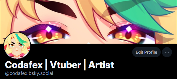 codafex's tweet image. I'm almost exclusively on 🦋now !! I'm not going to be posting here anymore. Please follow me over there!~ You'll see my art, my schedules and clips and pics from my streams! Thanks!!