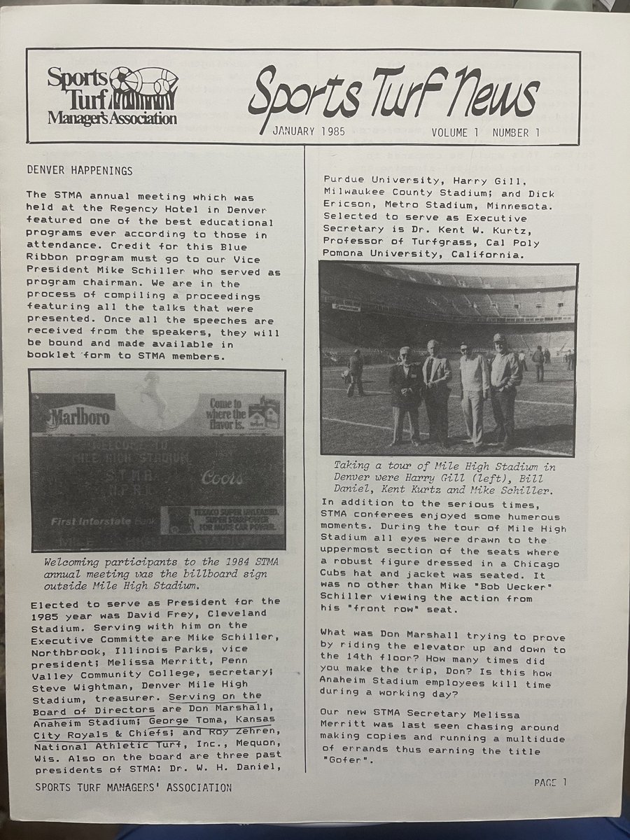 A good friend of mine sent me some old articles his dad had kept all these years. I think this was the very first magazine of STMA .