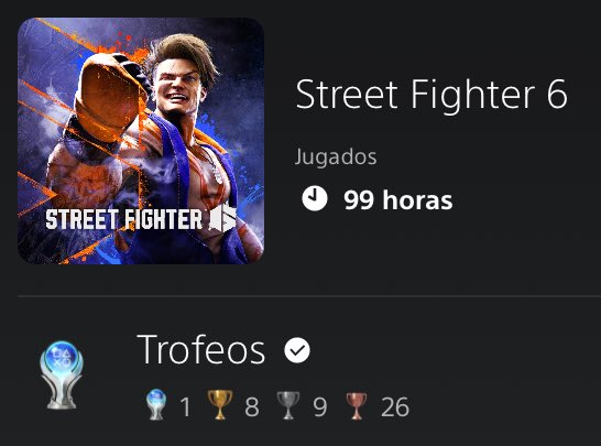 Platina do Street fighter 6