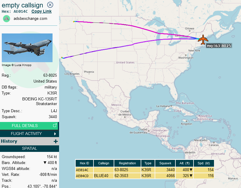 SirListenalot's tweet photo. #More participants involved are #KC135's #BLUE30 (Fairchild) &amp; #BLUE40 (Travis) into Pease and #RCH847 (future #BLUE28?) from Tinker to Prestwick https://t.co/Jrn4Df9GMS