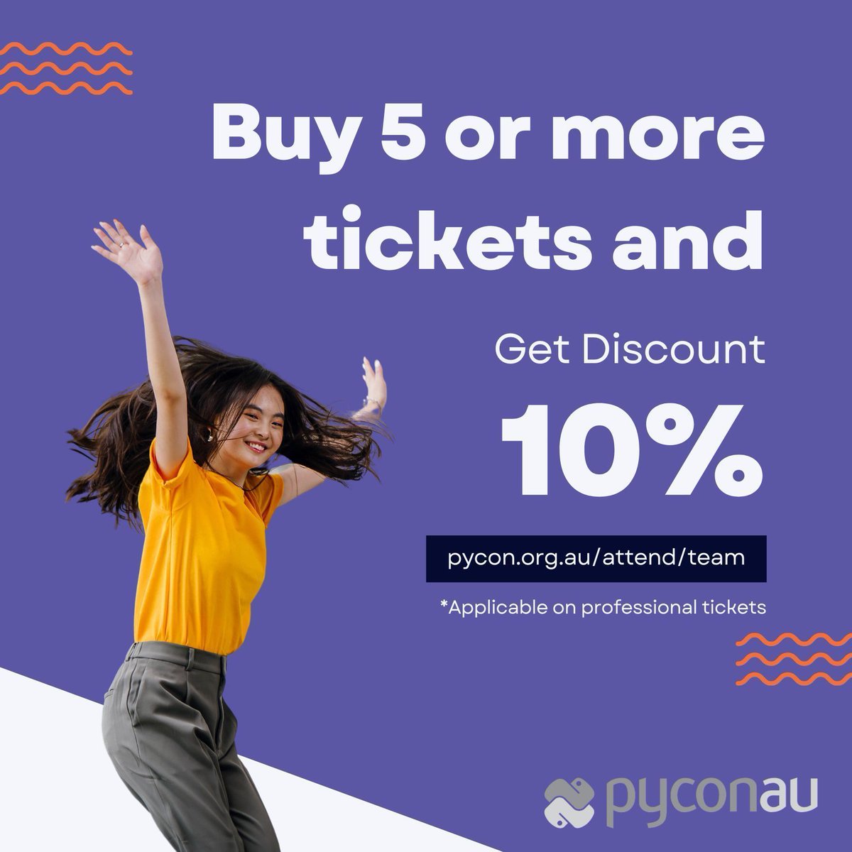 PyConAU's tweet image. 🚨 Bring a team of 5 or more and get a 10% discount!

Australia’s national Python Conference with 70+ speakers and over 40 hours of talks. Great for networking!

Hands-on workshops in AI and Cybersecurity, presented by MongoDB and CipherStash! 

2024.pycon.org.au/attend/team

#PyConAU
