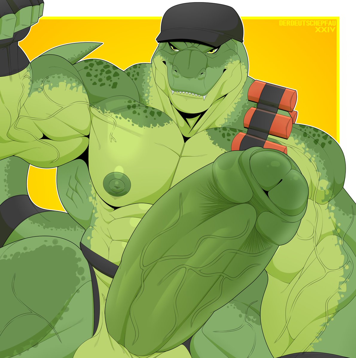 Militar T-Rex YCH for <a href="/nsffsssh/">Fsssh</a> 🦖🍆

t.me/WyrrDraws