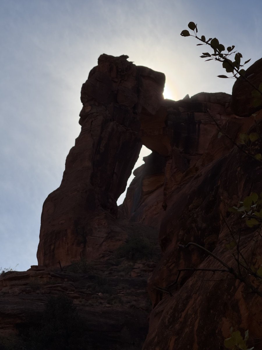 Curious and Hunter’s Arches, near Moab Utah.