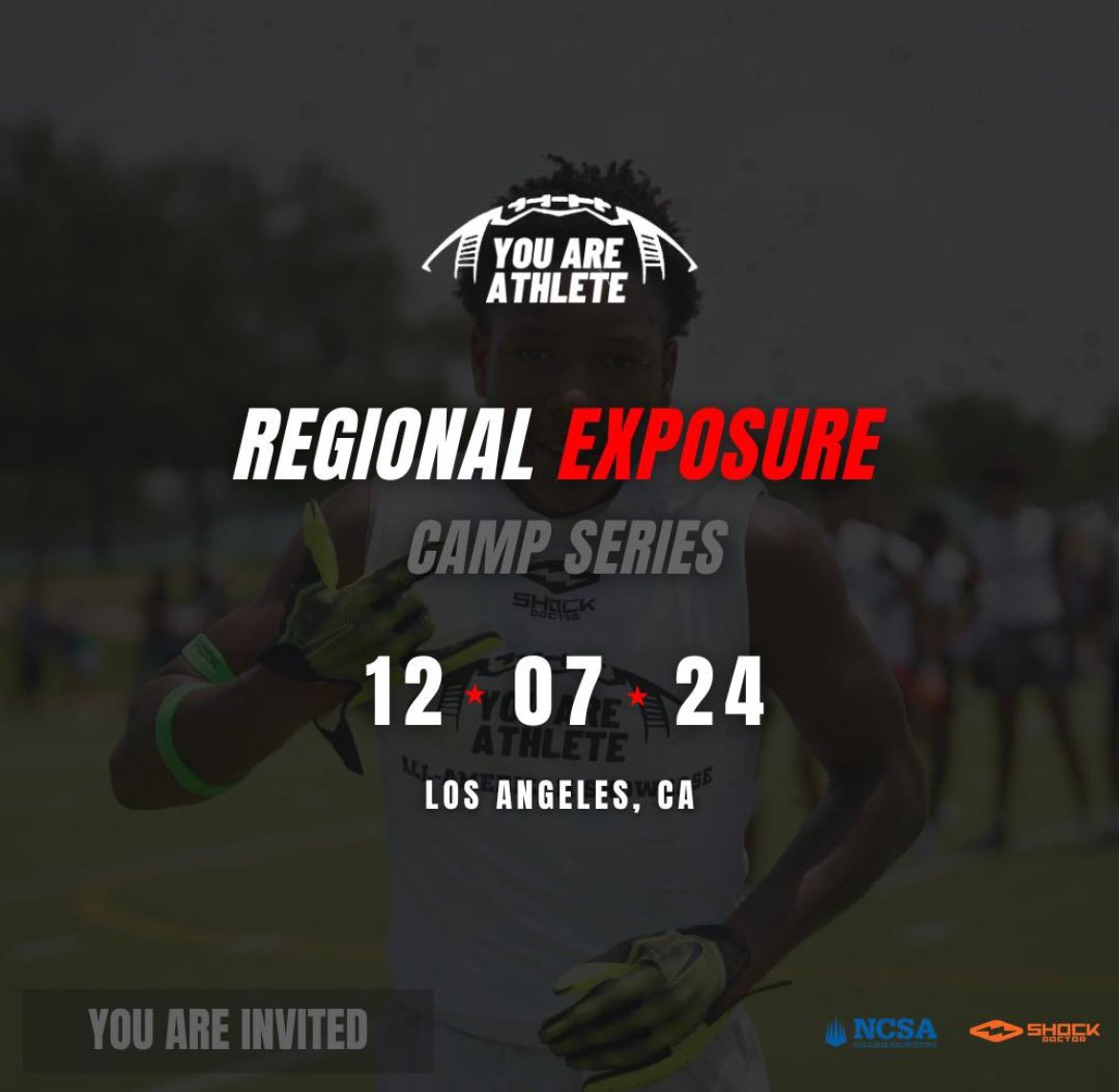 AG2G I am thankful to get an invite to the you are athlete exposure camp. <a href="/youareathlete/">You Are Athlete</a> <a href="/ShockDoctor/">Shock Doctor</a>