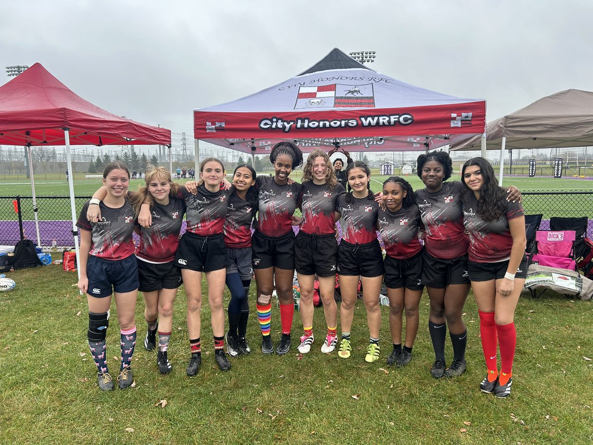 The team goes 2-0 on the day beating Orchard Park 15-12 and beating Kenmore 22-5. Leyla Ali wins women of the tournament honors with two tries and nine crushing tackles.
