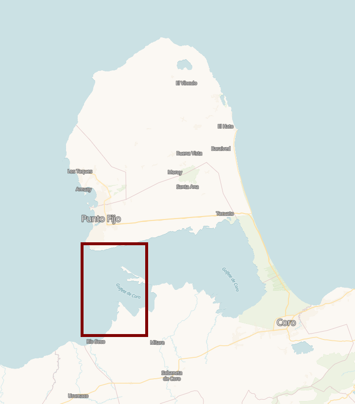 #10Nov  el #DerramePetrolero del tubo submarino de #PDVSA continúa extendiéndose en el #GolfetedeCoro. Multiples manchas de varios kilómetros de longitud afectan #PtaCaimán y #PtaMaragüey