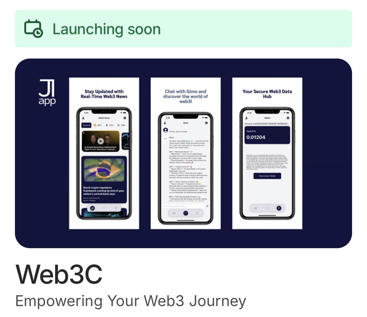 jlappllc's tweet photo. 🚀 The Web3C Revolution is Coming! 🚀

Our Kickstarter pre-launch is LIVE! Web3C is all about bridging the gap between Web2 and Web3, making the crypto and blockchain world accessible for everyone. Join us early to unlock exclusive rewards and help shape the future of this game-changing platform!

👀 Don’t miss out—sign up now to stay in the loop!

👉 Join the Web3C Kickstarter: https://t.co/CgS19x4ziM

#Web3C #Kickstarter #CryptoRevolution #PreLaunch #Web3