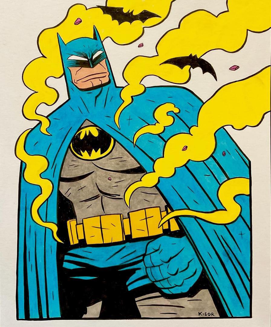 ClintKisor's tweet photo. Batman in blue just feels right. 🤠
—-
#batman #dccomics #comics #drawing https://t.co/eA2ED1jWHU