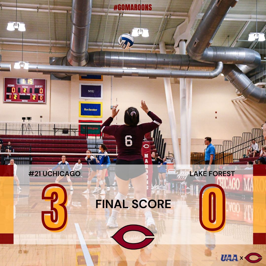 🏐 VOLLEYBALL | FINAL SCORE 

Taking the dub on Senior Day 🤟 

#MaroonMade #d3volleyball