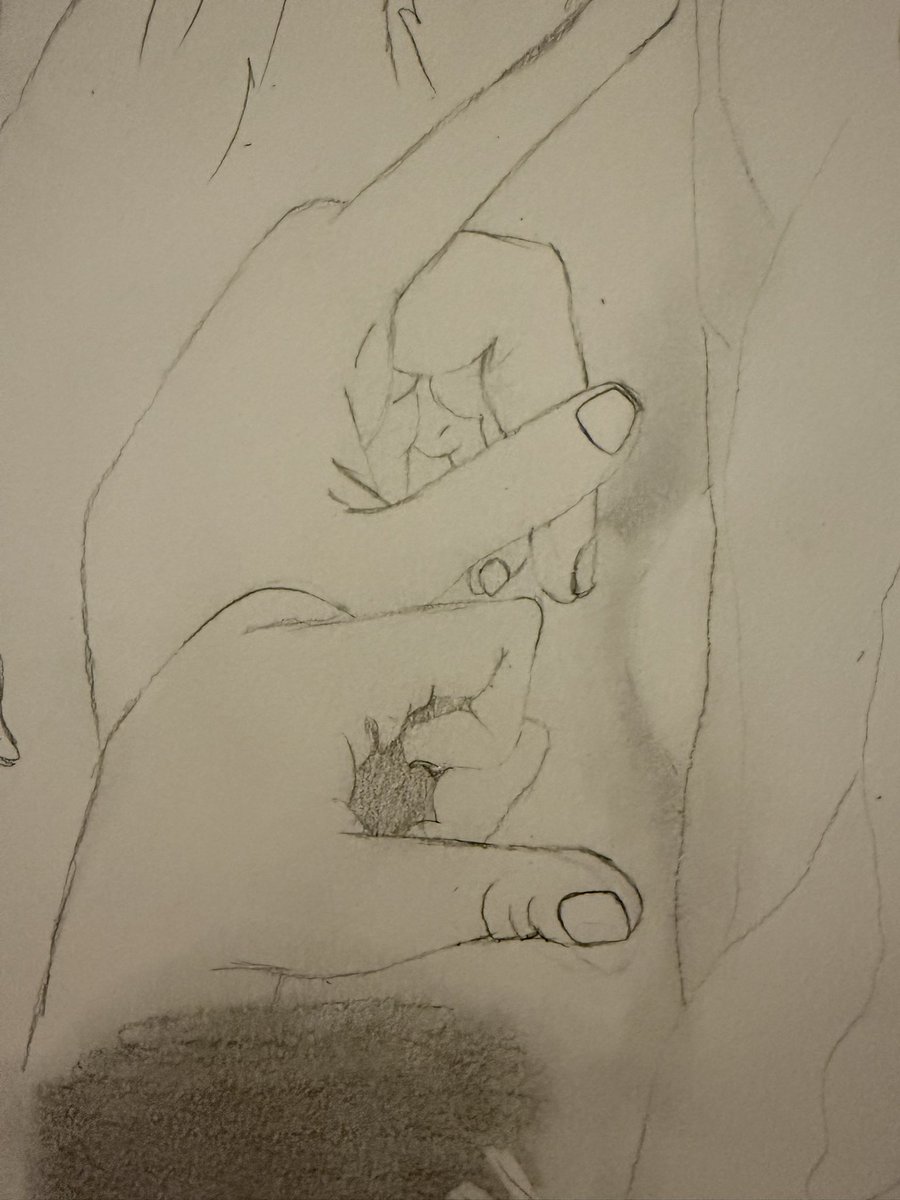 dgbrn's tweet photo. She said “I think I’ll draw my hand…I need to work on figure studies” and 5 mins later…this… https://t.co/lXcvBlVu8B