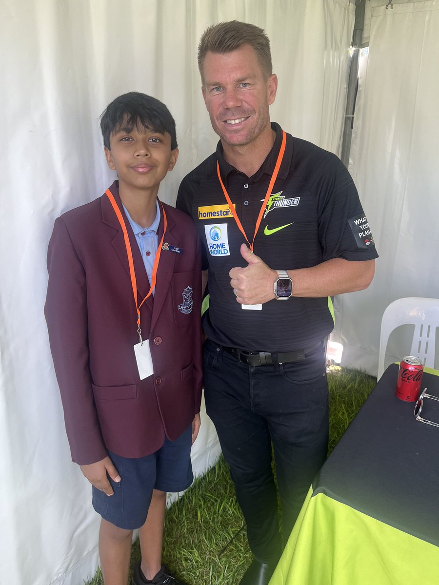 All the best to David Warner who will captain Sydney Thunder this season.