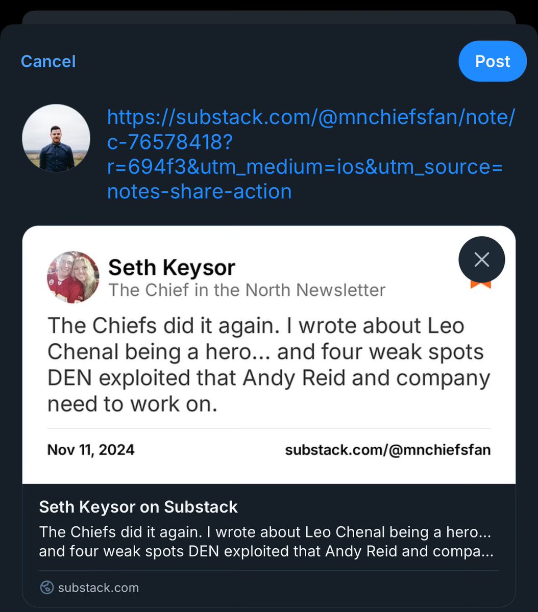 Josh_Graham's tweet photo. @RealMNchiefsfan FWIW they do on BlueSky. It’s lovely over there https://t.co/vd3kgcUwX7