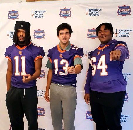 Congratulations to Noah Hudson <a href="/theyluv2cit/">Noah.Hudson</a>, Tucker Dias <a href="/dias_tucker/">Tucker Dias</a>, and Addison Jones <a href="/BigJones64/">Addison Jones</a> for being selected to represent <a href="/BCGreyhoundFB/">Brentwood Clayton Football</a> in the @ACSAllStarGame!