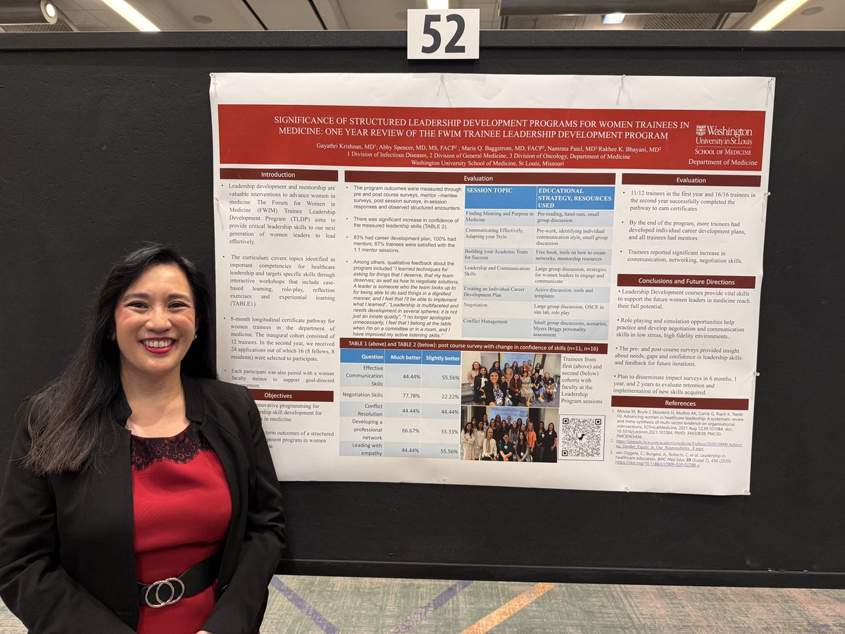 WashU Medicine Forum for Women in Med (FWIM) (@washumedfwim) on Twitter photo Sharing the #FWIM trainee leadership program poster at #GWIMS #AAMC24 meeting
Proud of <a href="/gayathriIDdoc/">Gayathri Krishnan</a> for leading the initiative with the rest of the team
<a href="/abbyWUim/">Abby Spencer, MD, MS, FACP</a> <a href="/RakheeBhayaniMD/">Rakhee K. Bhayani, MD</a> #DrNamrataPatel
<a href="/MariaBaggstrom/">Maria Quintos Baggstrom MD FACP FASCO</a> <a href="/WashUDeptMed/">WashU Medicine Department of Medicine</a> Sharing the #FWIM trainee leadership program poster at #GWIMS #AAMC24 meeting
Proud of <a href="/gayathriIDdoc/">Gayathri Krishnan</a> for leading the initiative with the rest of the team
<a href="/abbyWUim/">Abby Spencer, MD, MS, FACP</a> <a href="/RakheeBhayaniMD/">Rakhee K. Bhayani, MD</a> #DrNamrataPatel
<a href="/MariaBaggstrom/">Maria Quintos Baggstrom MD FACP FASCO</a> <a href="/WashUDeptMed/">WashU Medicine Department of Medicine</a>