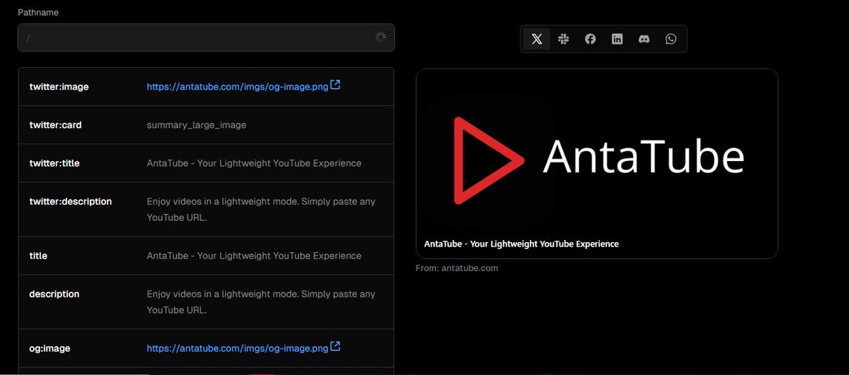 mizostemplates's tweet image. I’m building a website using Next.js, and I tried Vercel to deploy my project. I’m new to the Vercel world but...
This is literally crazy! You can manage OpenGraph for different social platforms in one place, including links.
#vercel #opengraph #social #coding #nextjs #website