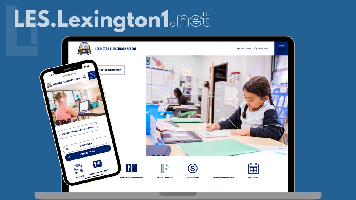 Make sure to bookmark our new school website!