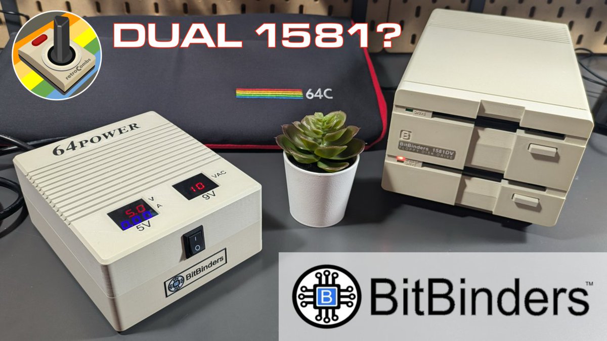 StevenCombs's tweet photo. Big thanks to BitBinders for sending these to the channel for a review. The dual drive will pair nicely with my Commodore 64 or the MEGA65.
Watch Video: https://t.co/Dihlokhjw1
#commodore64 #commodore1581 #bitbinders https://t.co/doD15VPfaG
