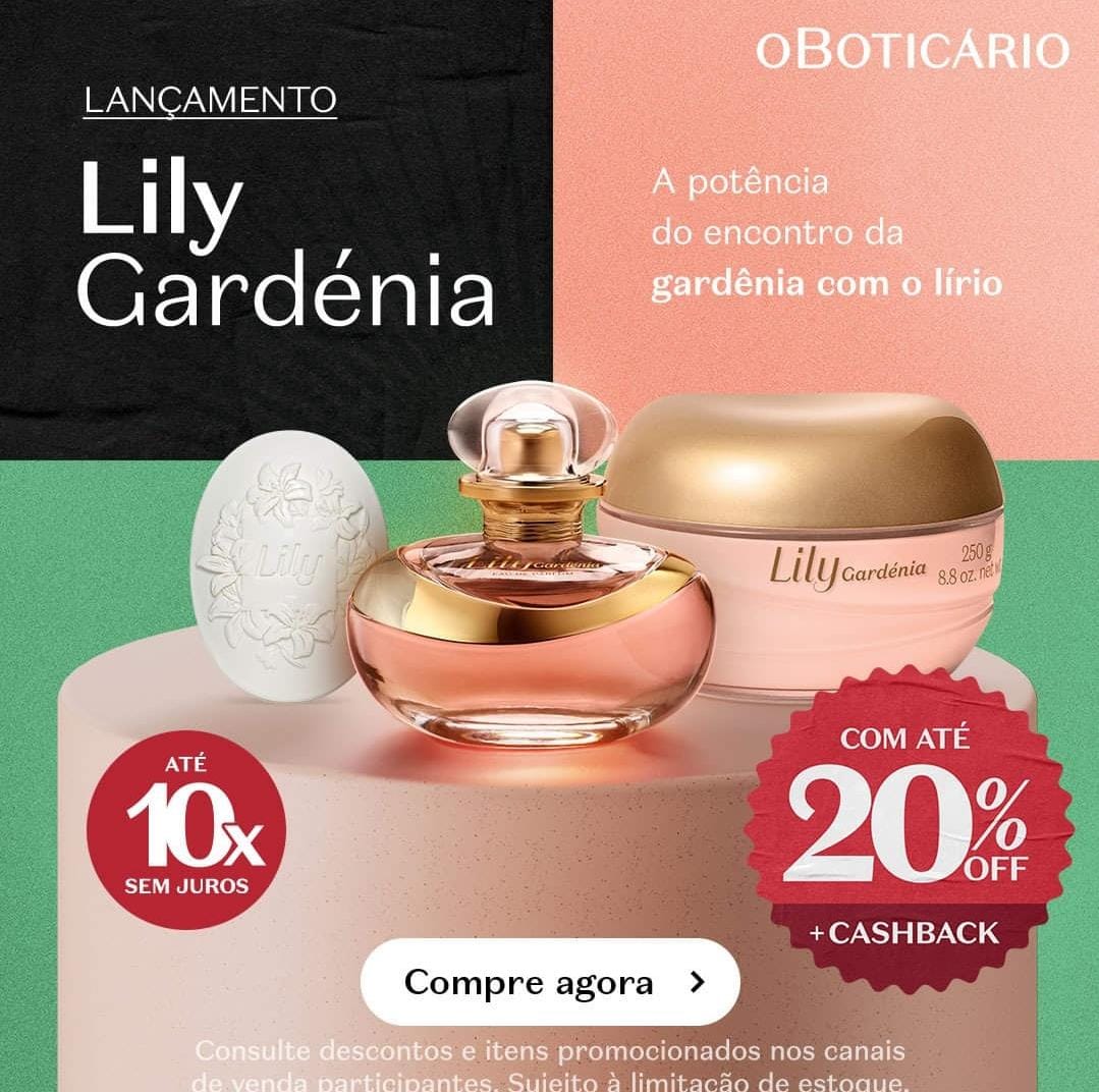 Aproveite descontos e experimente a novidade: Lily Gardénia! 💁🏼‍♀️✨

👉🏼 tidd.ly/3YCAfcq