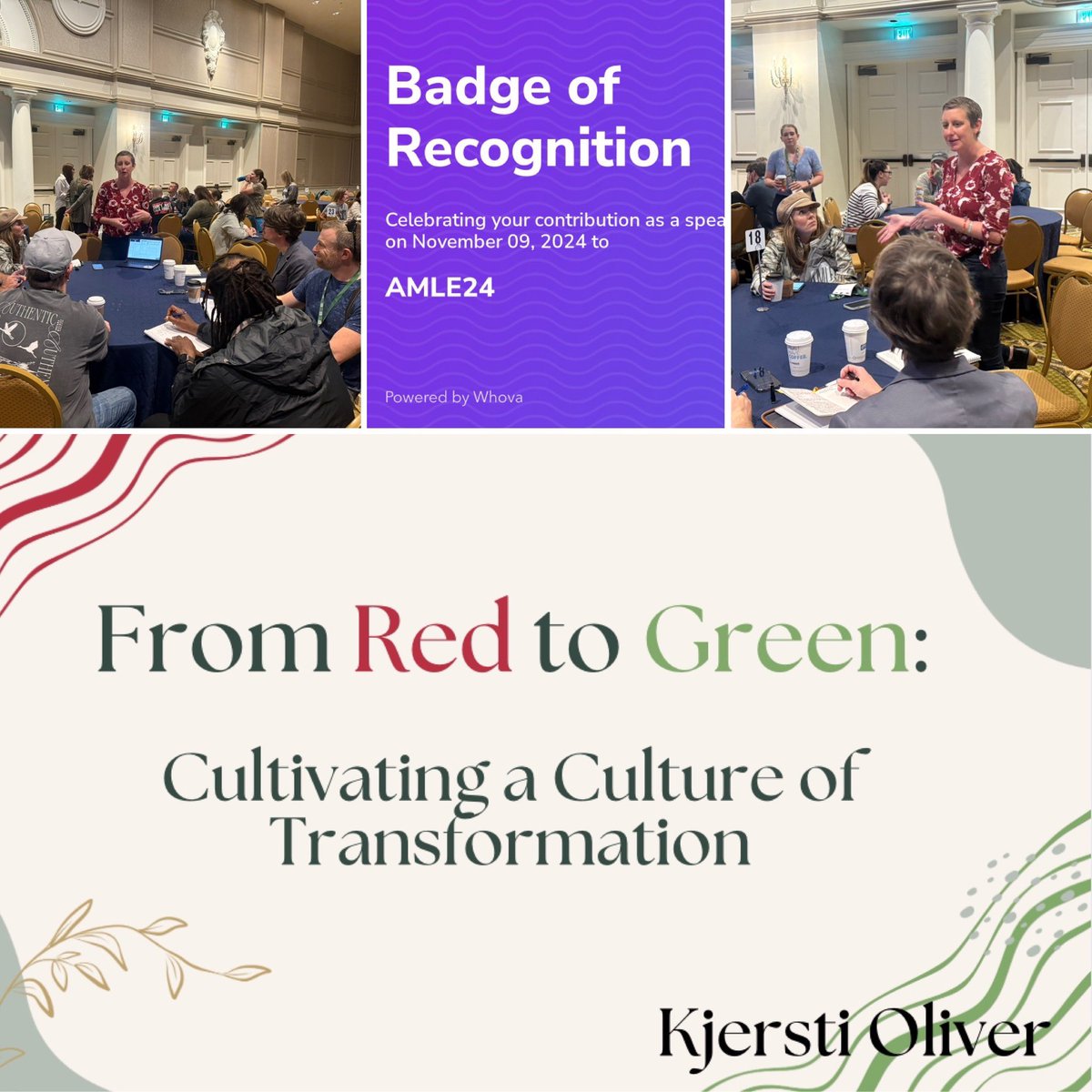 Such a wonderful opportunity to present at @amle this year. Loved all the connections made during each session!