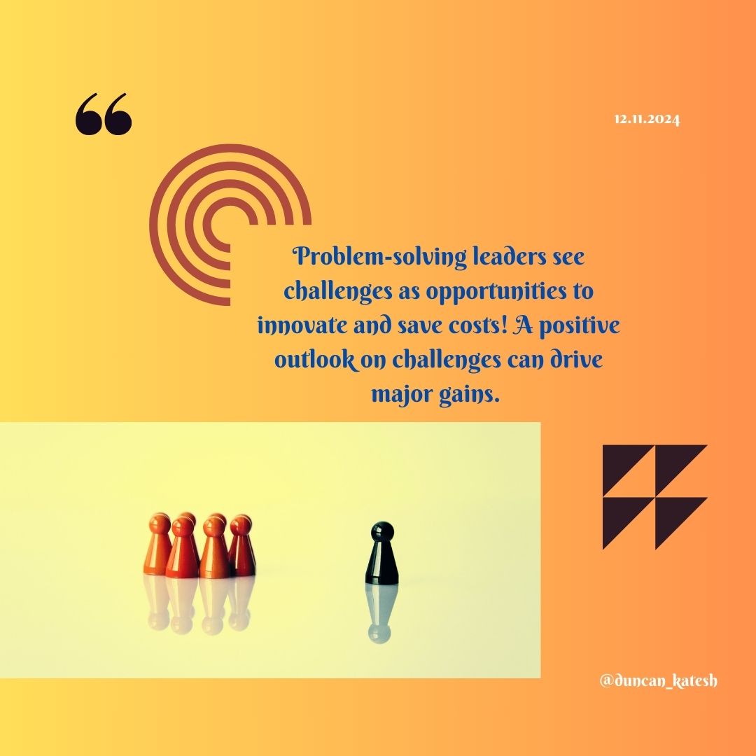 duncan_katesh's tweet photo. Problem-solving leaders see challenges as opportunities to innovate and save costs! A positive outlook on challenges can drive major gains. #Innovation #LeadershipInSurveying https://t.co/6nHVSMM084