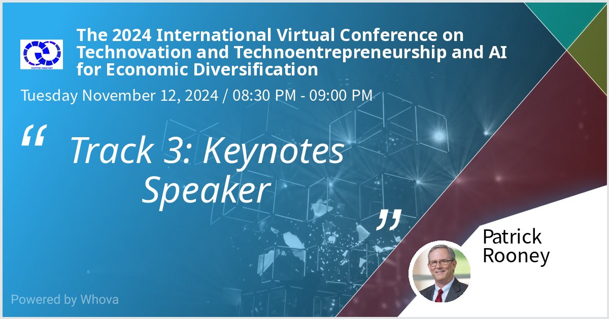 I am speaking at The 2024 International Virtual Conference on Technovation and Technoentrepreneurship and AI for Economic Diversification. Please check out my talk if you're attending the event! #entrepreneurship #ecosystem #pensacola #startups #innovation #ecosystemconsultants