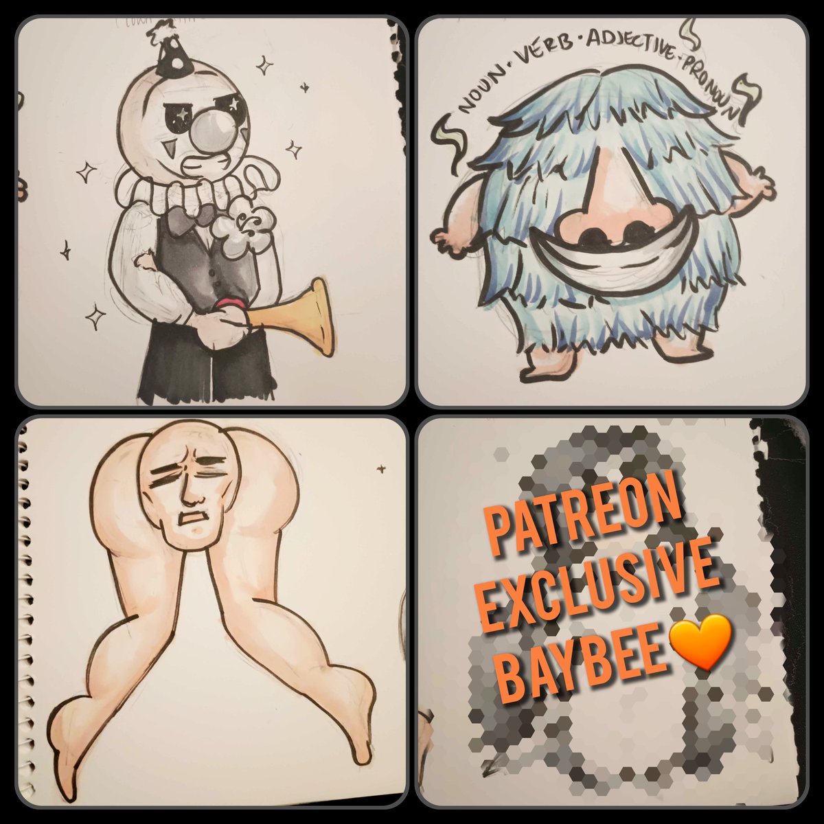 DrawinDisasters's tweet image. Did y'all see our Halloween episode!???
Hmmmmm hmmmmm???? 😤🖤🧡
Well here are the beautiful drunk creations we made!
Alllllsoooo if you want to see the extra art we did for the episode we have the whole thing on our Patreon!!
patreon.com/c/DrawinDisast…
~~
#YouTube
