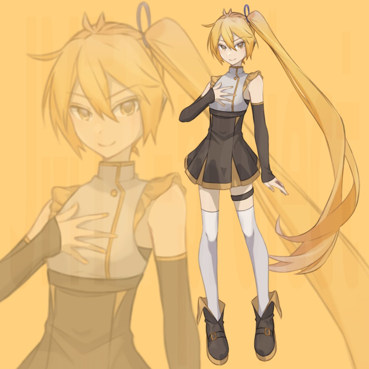 Fanmade design of #亞北ネル This is my take if Neru gets adopted