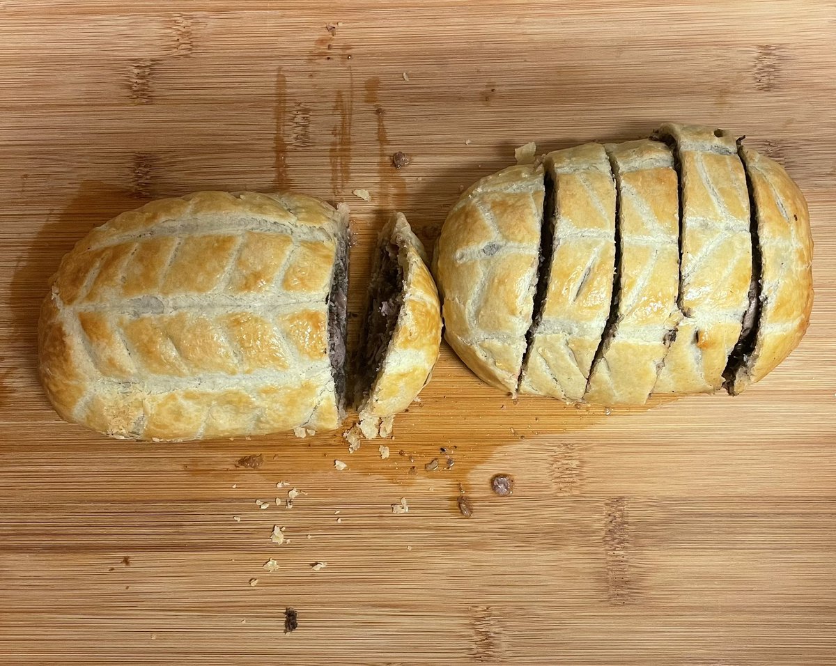 rwwall2's tweet photo. .@GordonRamsay be polite. First time Beef Wellington https://t.co/rJXKPMnO34