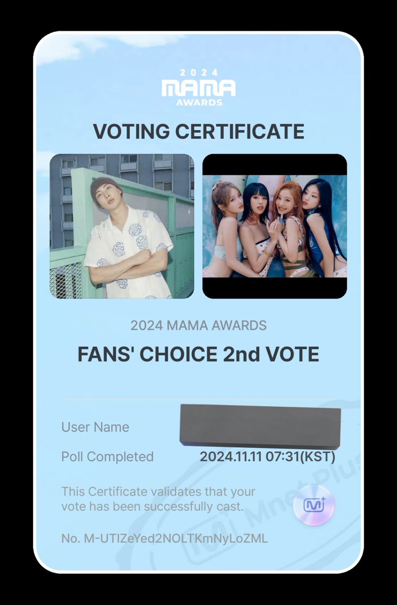 dropxksj's tweet photo. My #2024MAMAVOTE goes to #RM https://t.co/Rw6LlsCKwB