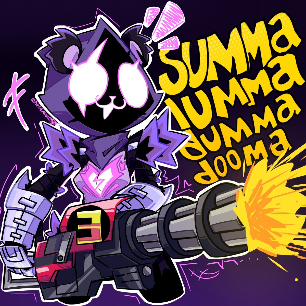 THE SILLY ACQUIRED RAP GOD MINIGUN, RUN #raventeamleader #FortniteRemix #fortnite #art #sketch