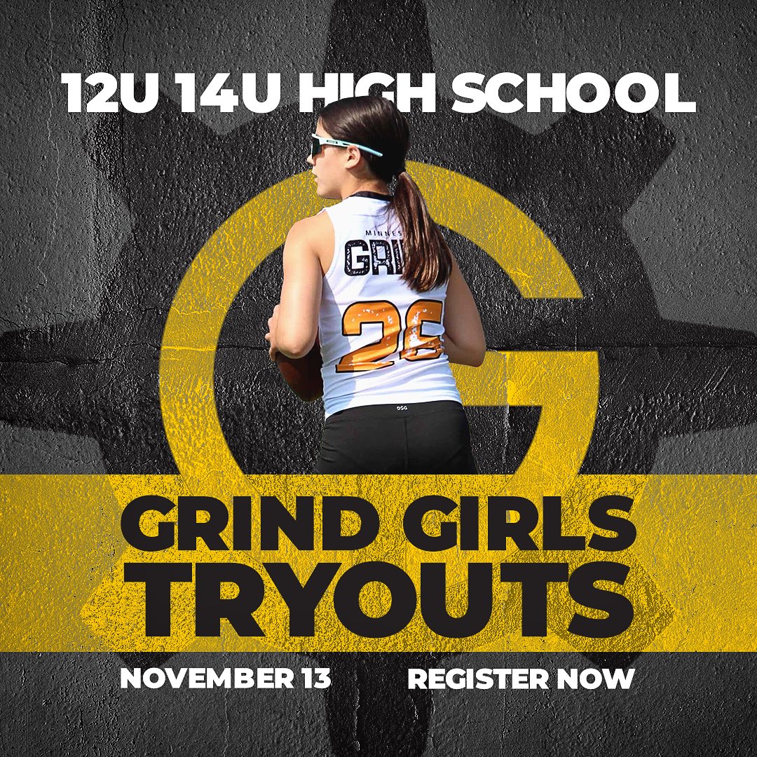 my7on7's tweet photo. We are holding our very first Minnesota Grind Girls Travel Team tryouts on November 13 from 5 PM to 9 PM at the Conway Recreation Center! 

Encourage your players to register for just $20 by 11/12. 🏈

#MinnesotaGrind #GirlPower #football #CoachesCorner #DevelopingTalent #buildingathletes #grind