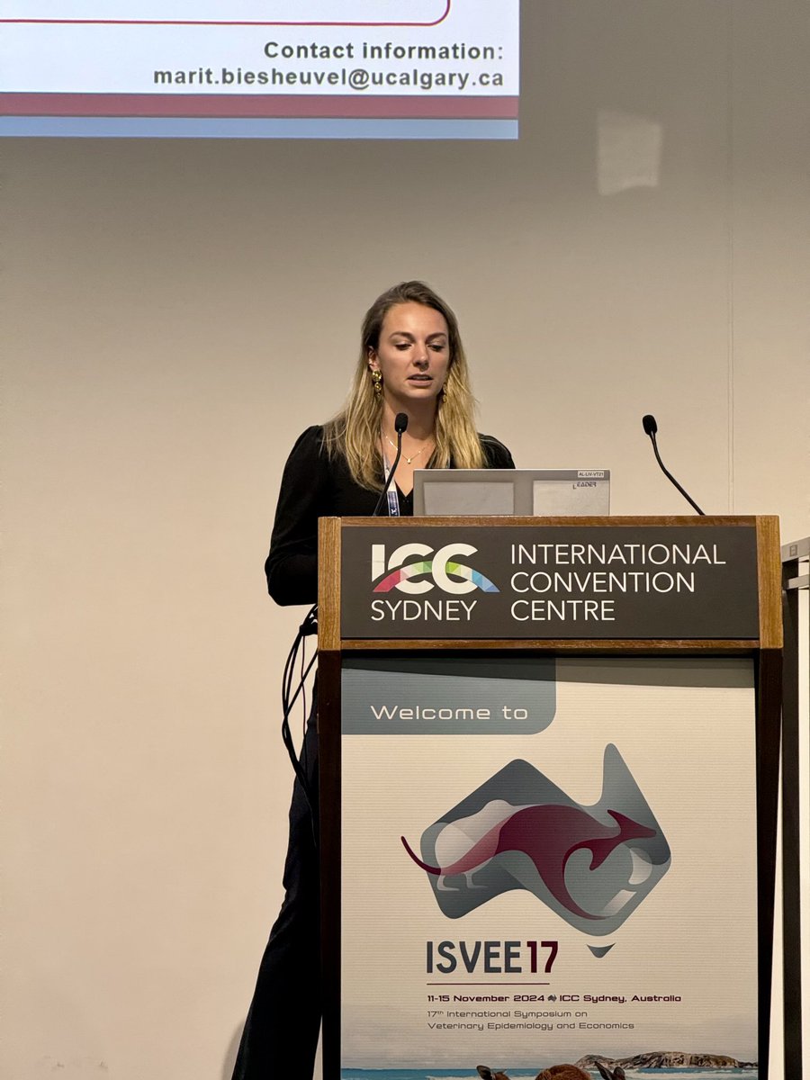 drwaseemshaukat's tweet photo. Excellent presentation by Marit Biesheuvel of the ⁦@ucalgaryvetmed⁩ ⁦@UCalgary⁩ on using th metagenomic approaches to infer Mycoplasma bovis strains. #isvee #ISVEE2024 #epidemiology #cattle #dairy https://t.co/rzrqLGFBlc