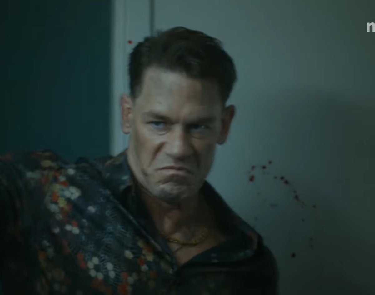 DiscussingFilm's tweet photo. First look at John Cena’s return as Peacemaker in ‘PEACEMAKER’ Season 2.

Releasing in 2025 on HBO. https://t.co/mZJ2dX1yjN