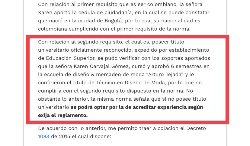 5. Karen Natalia Carvajal Gómez hija de Hector Carvajal abogado de Petro fue nombrada como Cónsul de Colombia en Barcelona acreditando tan solo 6 semestres de diseño de modas.